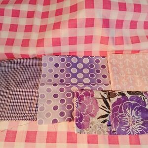 Pink & Purple Craft Fabric Assortment - Ideal for Sewing and DIY 4258